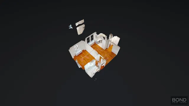 a view of a building from a balcony