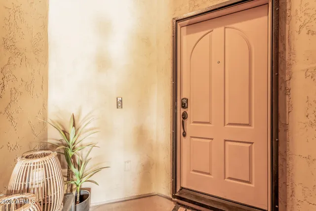 a view of front door