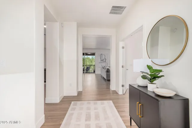 a view interior of the house and wooden floor
