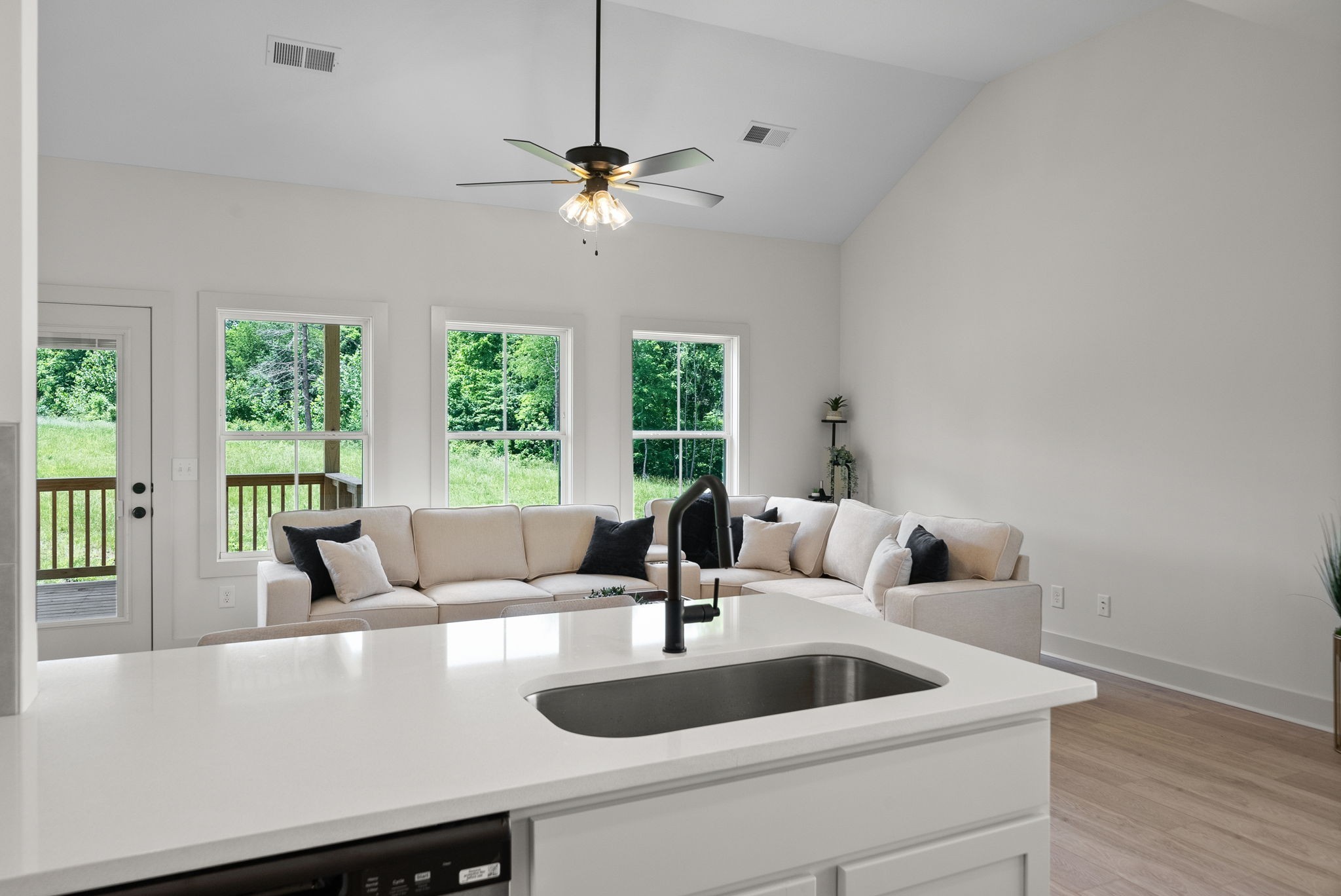 185 Dewberry Road Clarksville, TN 37042 - Photo 22 of 75 a kitchen with a sink and a large window