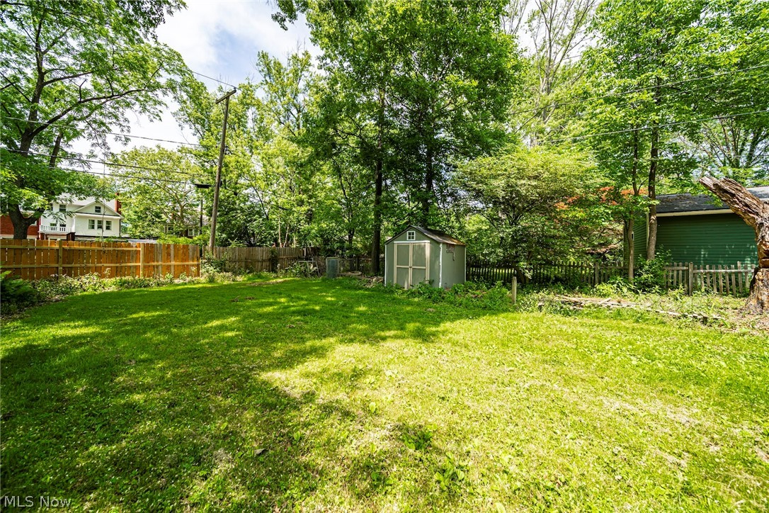 2504 Lee Road Cleveland, OH 44118 - Photo 36 of 41 View of spacious backyard with a shed