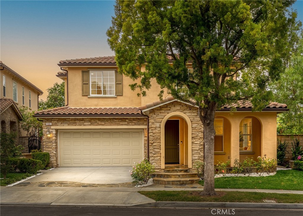 a front view of a house