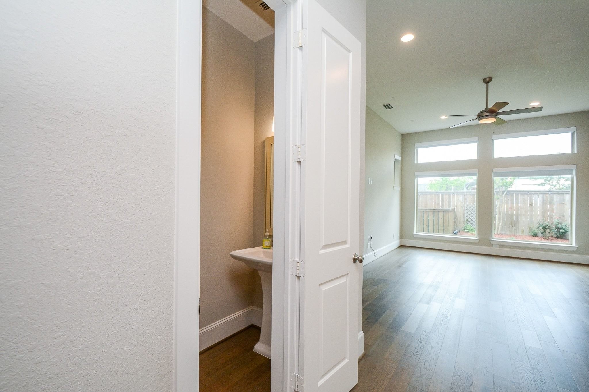1407 Arkley Way Houston, TX 77055 - Photo 16 of 41 wooden floor in an empty room