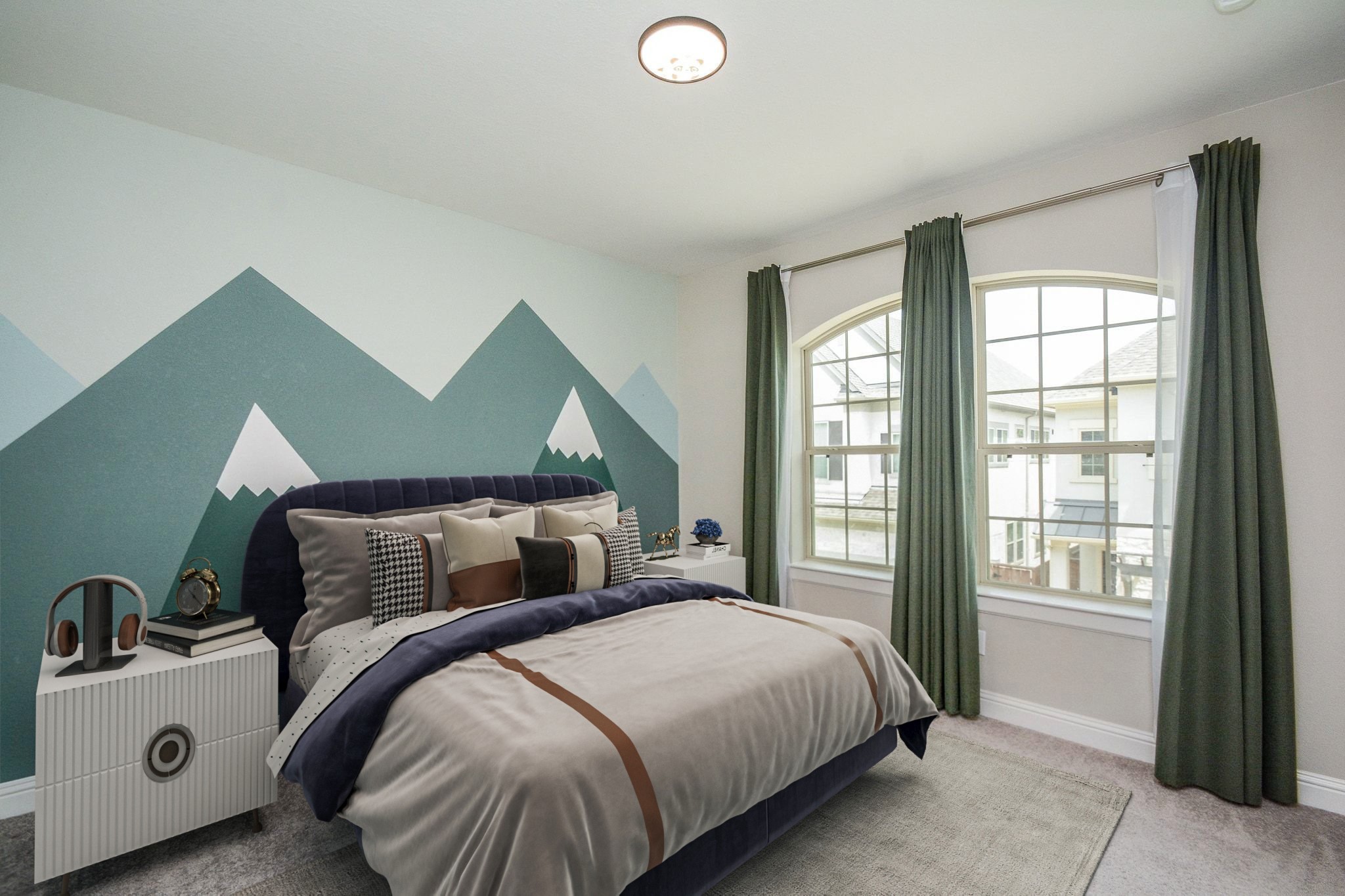 1407 Arkley Way Houston, TX 77055 - Photo 26 of 41 a bedroom with a bed and a window