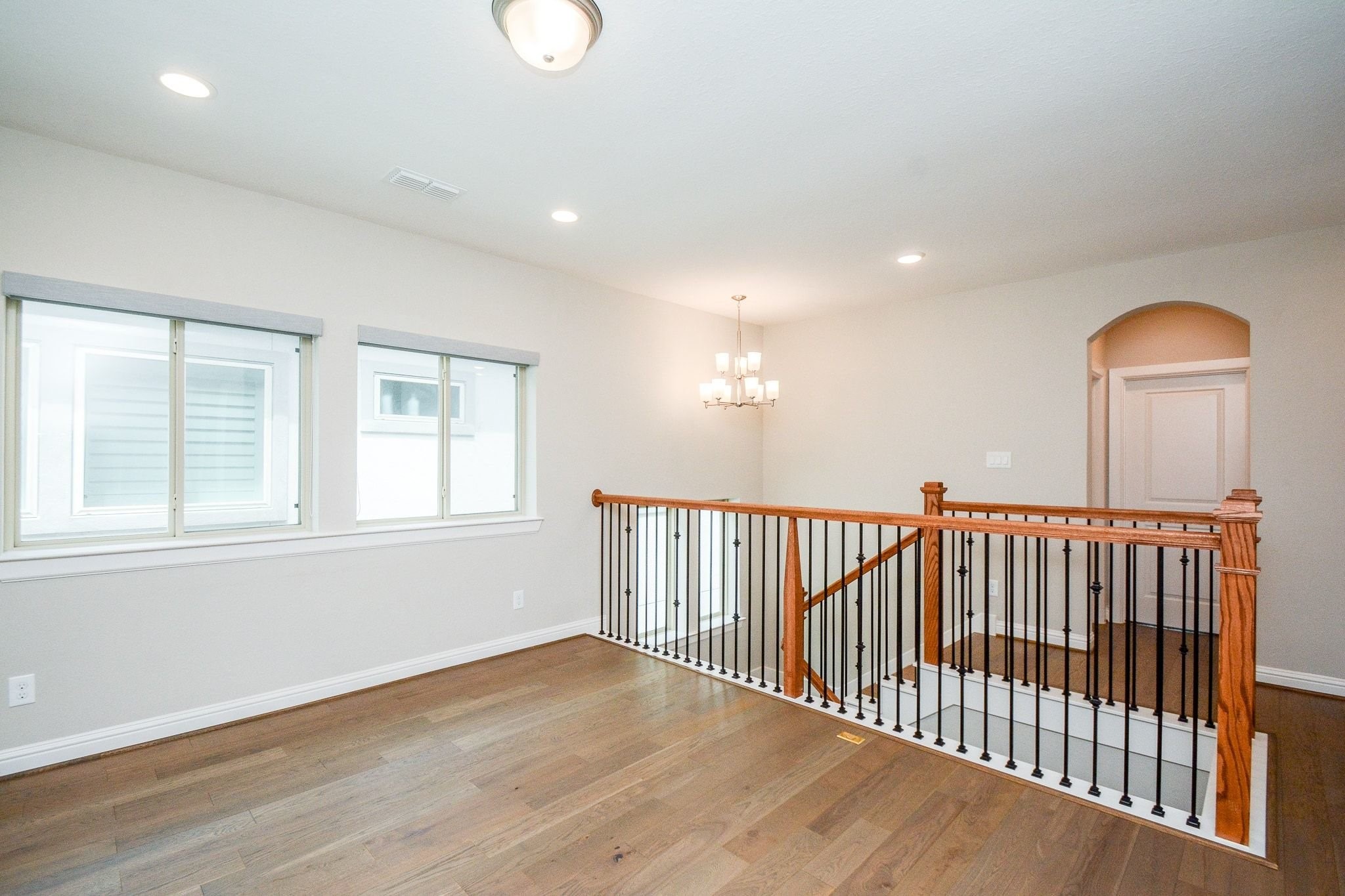1407 Arkley Way Houston, TX 77055 - Photo 35 of 41 a view of a room with wooden floor fan and window