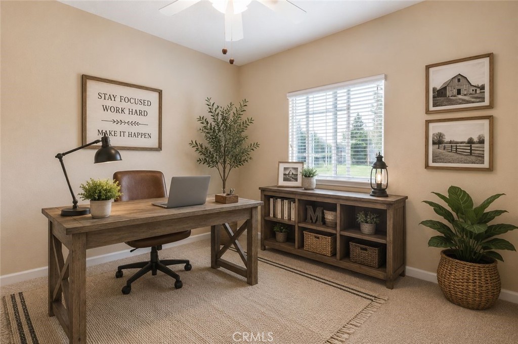 26261 Haley Way Madera, CA 93638 - Photo 16 of 49 Bedroom 2 - home office virtually staged