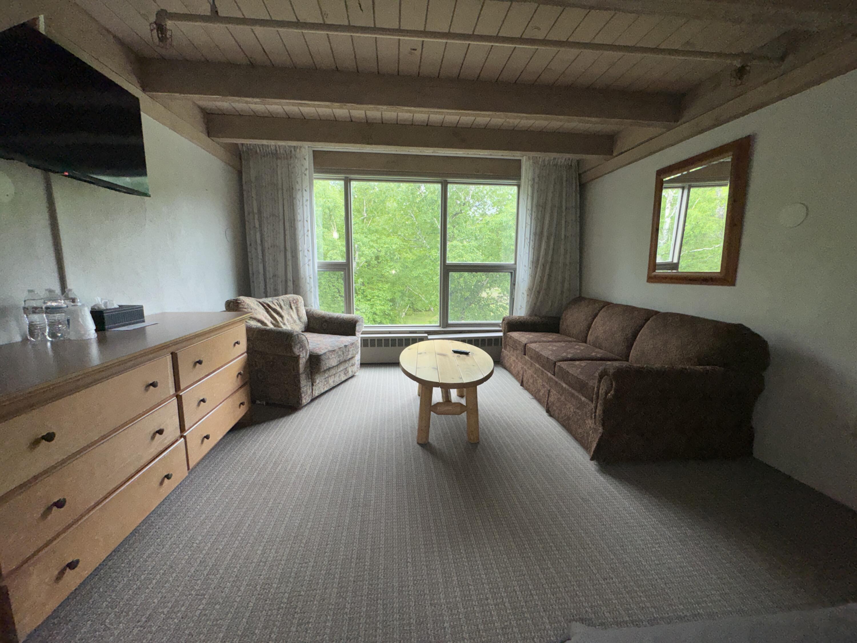 300 Commons Circle, Unit 300 Kingfield, ME 04947 - Photo 4 of 12 Room 300 Couch area