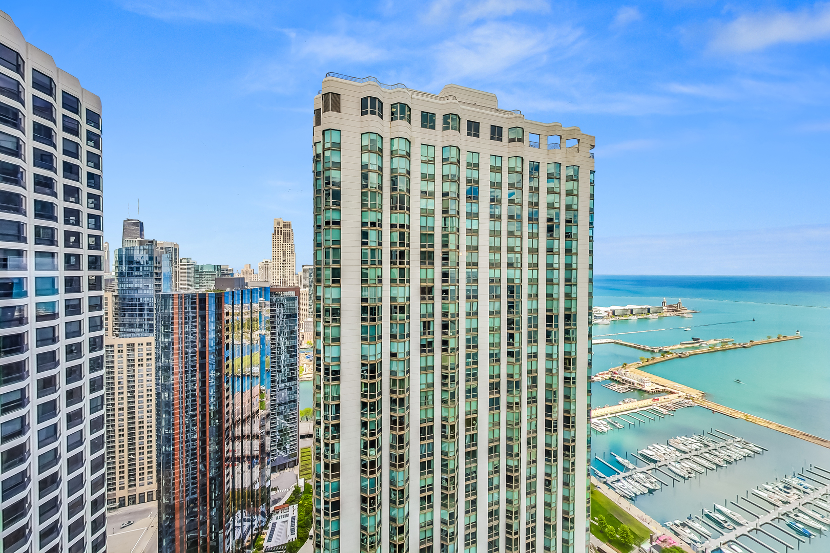 155 North Harbor Drive, Unit 4804 Chicago, IL 60601 - Photo 12 of 31 a view of a city with tall buildings
