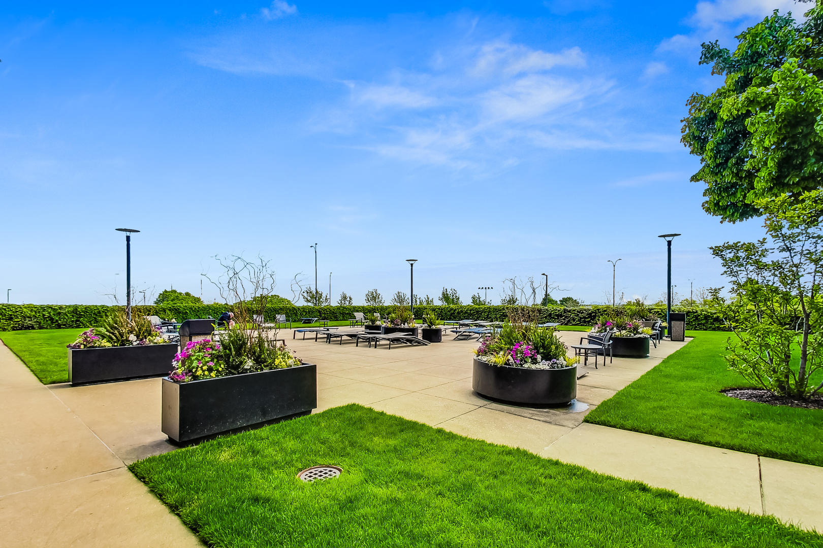 155 North Harbor Drive, Unit 4804 Chicago, IL 60601 - Photo 29 of 31 a swimming pool with seating yard and plants