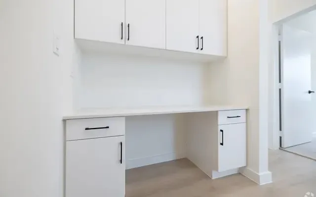 a view white cabinets