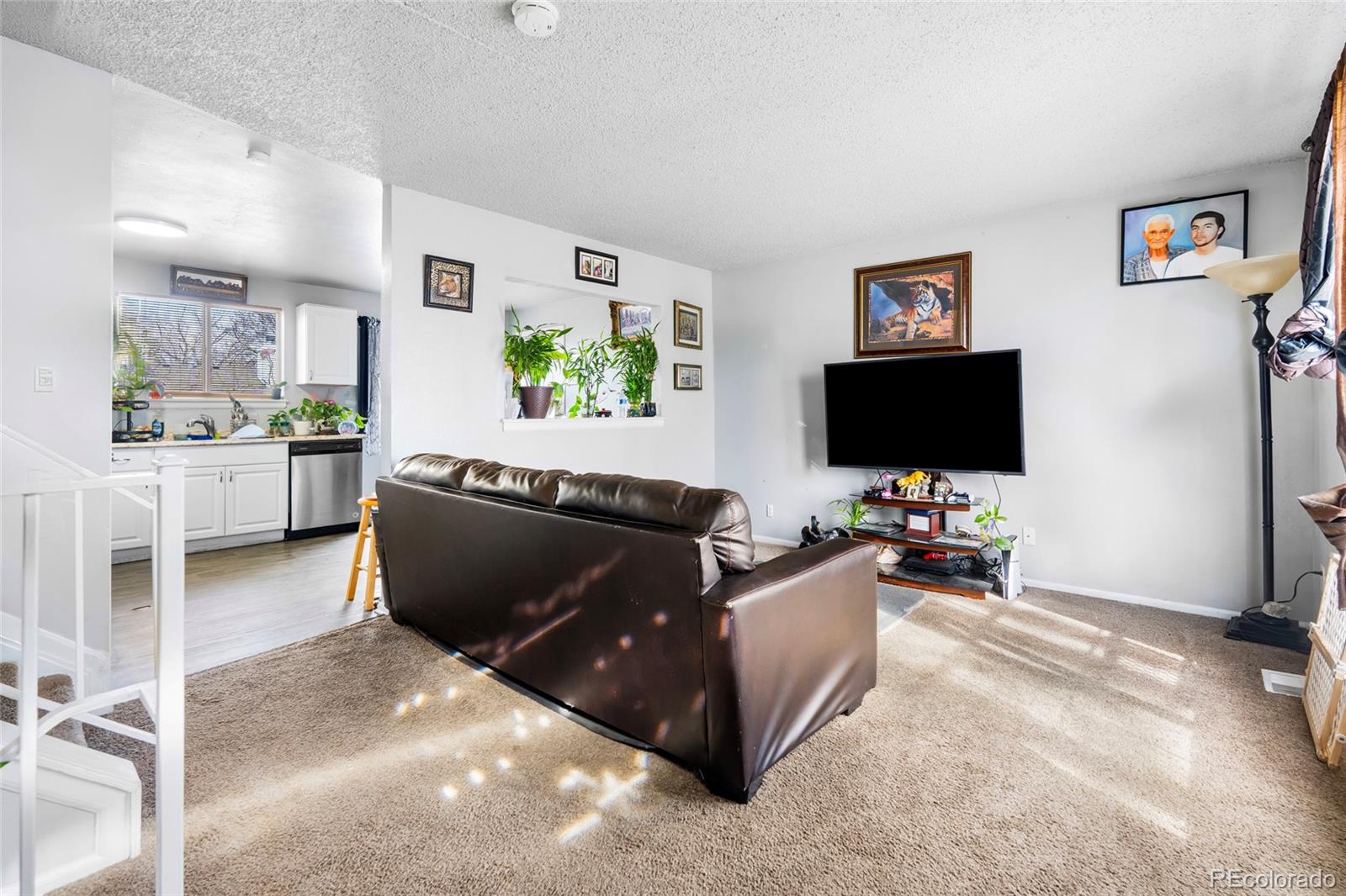 4609 Fontana Way Denver, CO 80239 - Photo 4 of 22 a living room with furniture and a flat screen tv
