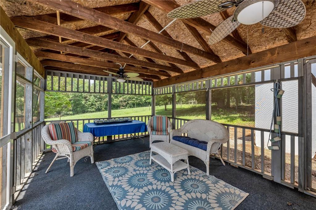 2027 Boiling Springs Road Purlear, NC 28665 - Photo 47 of 48 Screen in porch off pool house