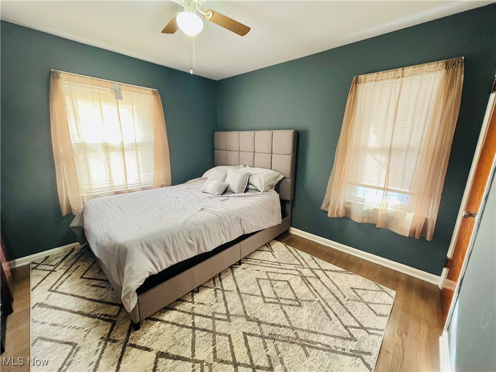 30009 Elgin Road Wickliffe, OH 44092 - Photo 17 of 44 Bedroom featuring hardwood / wood-style flooring and ceiling fan