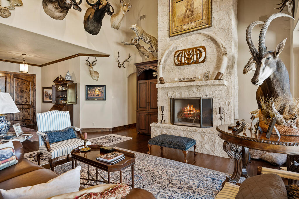 2954 Goat Creek Road Kerrville, TX 78028 - Photo 14 of 66 Living Room with Fireplace
