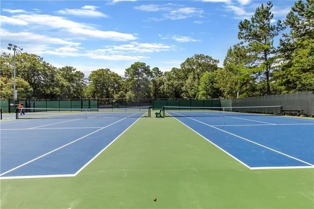 a view of a tennis court