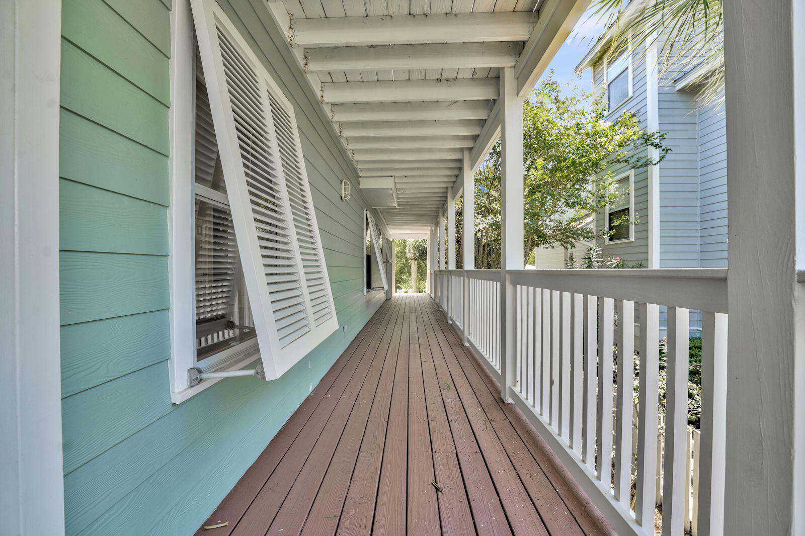 93 Beachfront Trail Santa Rosa Beach, FL 32459 - Photo 32 of 42 a view of a balcony with wooden floor
