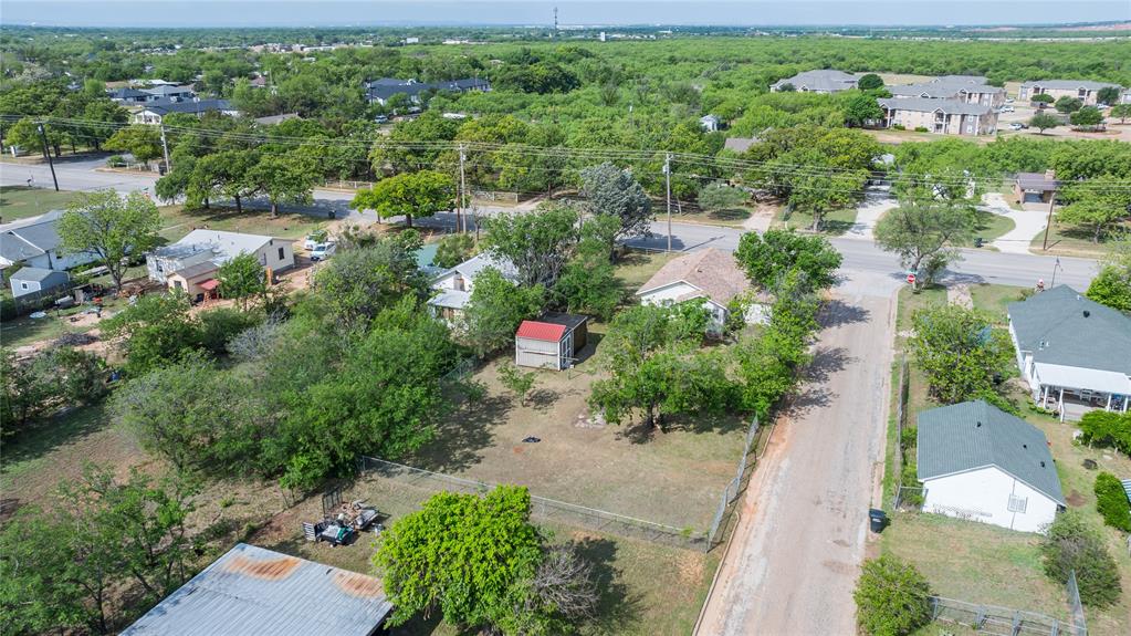 2841 Old Anson Road Abilene, TX 79603 - Photo 21 of 34 The property features a fenced yard with mature trees and a detached shed