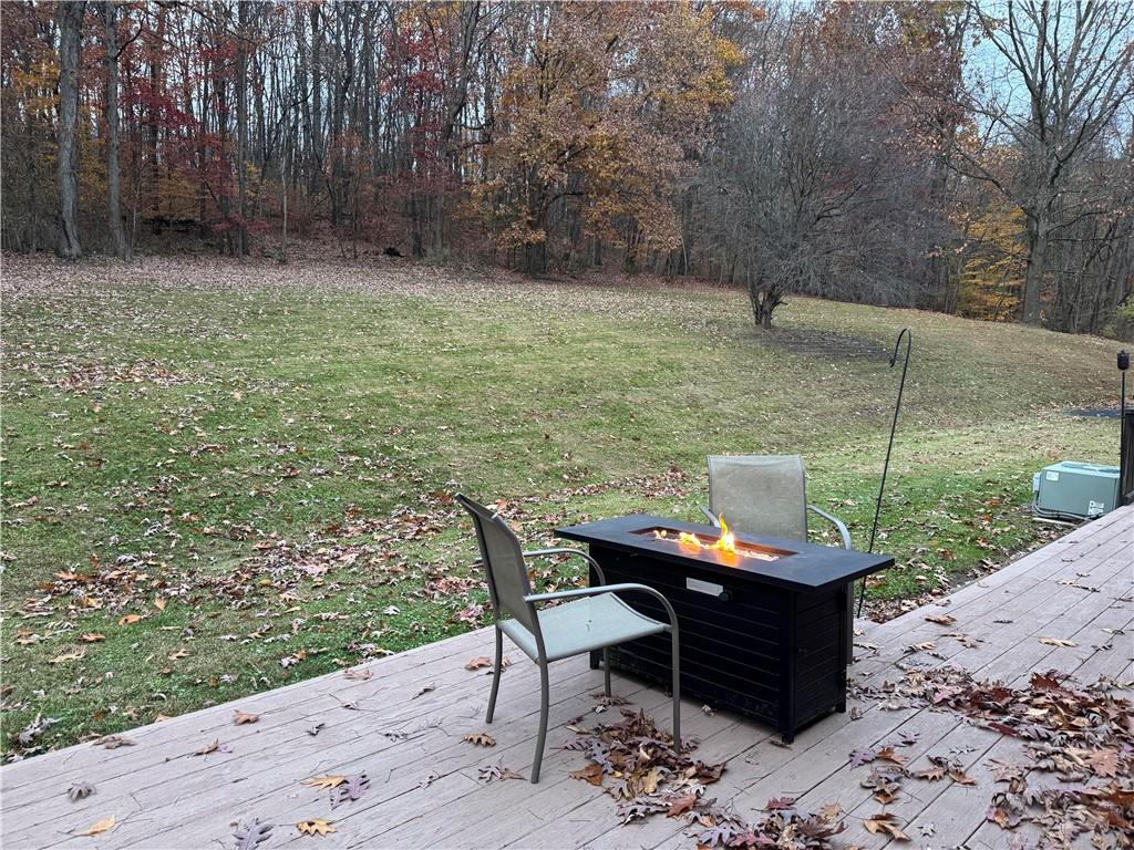 526 East River Road Edinburg, PA 16116 - Photo 13 of 39 a backyard of a house with table and chairs