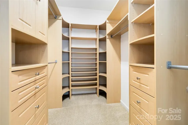 a view of walk in closet