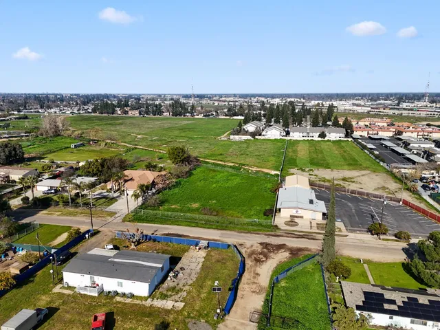 an aerial view of a residential building