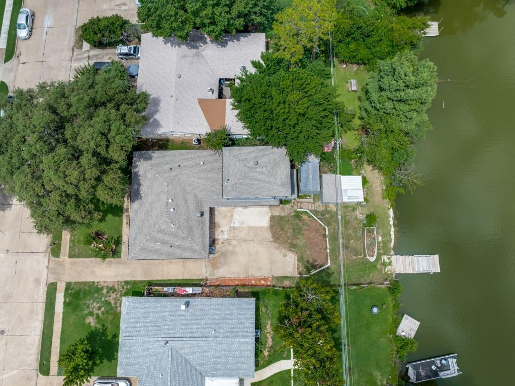 2001 Pebblebrook Trail Irving, TX 75060 - Photo 26 of 28 an aerial view of a house with outdoor space and lake view