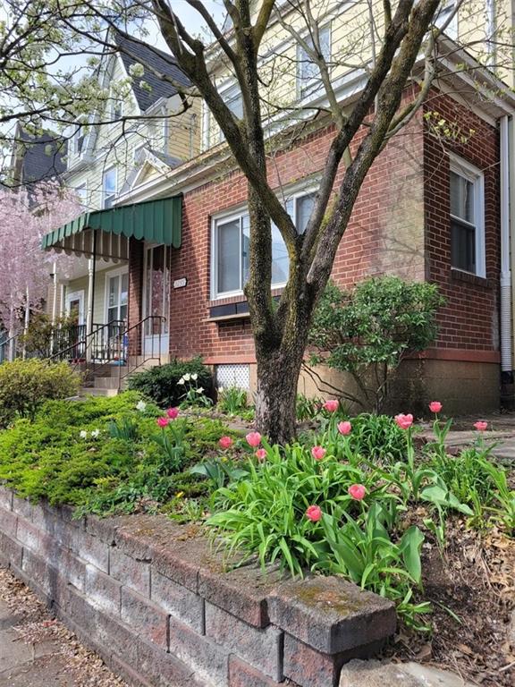 3235 Parkview Avenue Pittsburgh, PA 15213 - Photo 18 of 21 a front view of a house with a yard and potted plants