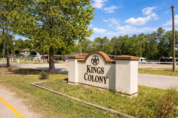 a view of a park with trees