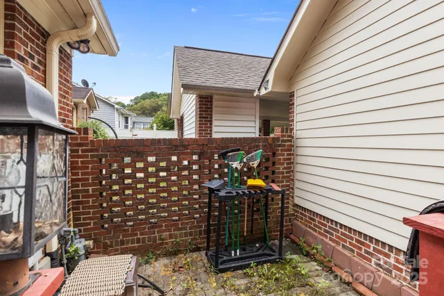 a front view of a house