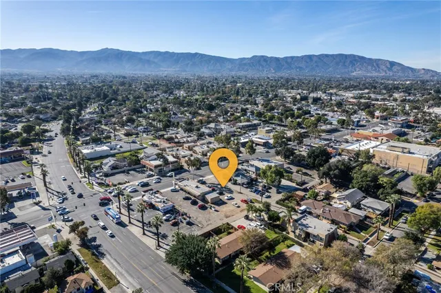 an aerial view of a city