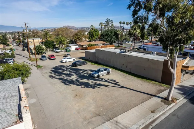 an aerial view of a city
