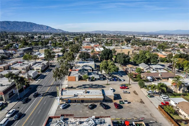 an aerial view of a city with lots of residential buildings