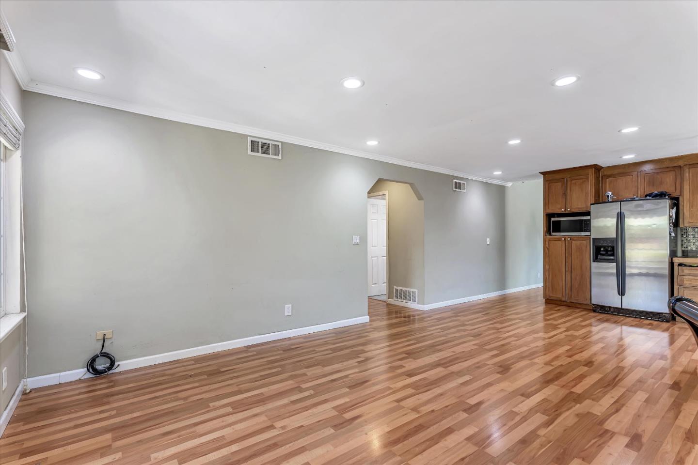 252 Sposito Circle San Jose, CA 95136 - Photo 24 of 50 a view of a kitchen with a sink and a refrigerator