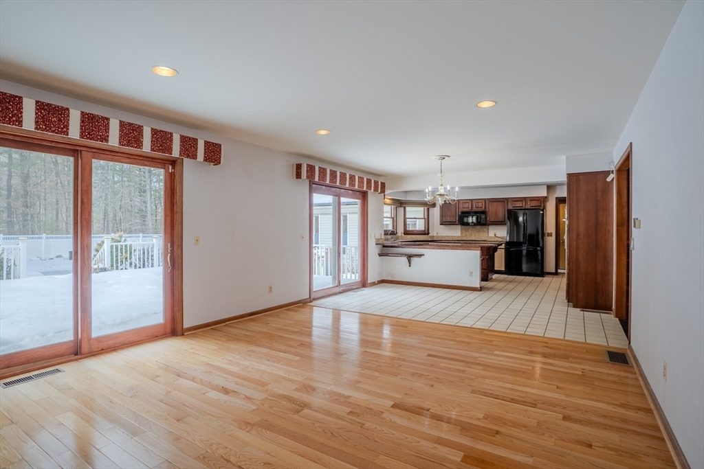 63 Larkspur Drive Amherst, MA 01002 - Photo 14 of 42 a view of a kitchen with a sink and a refrigerator