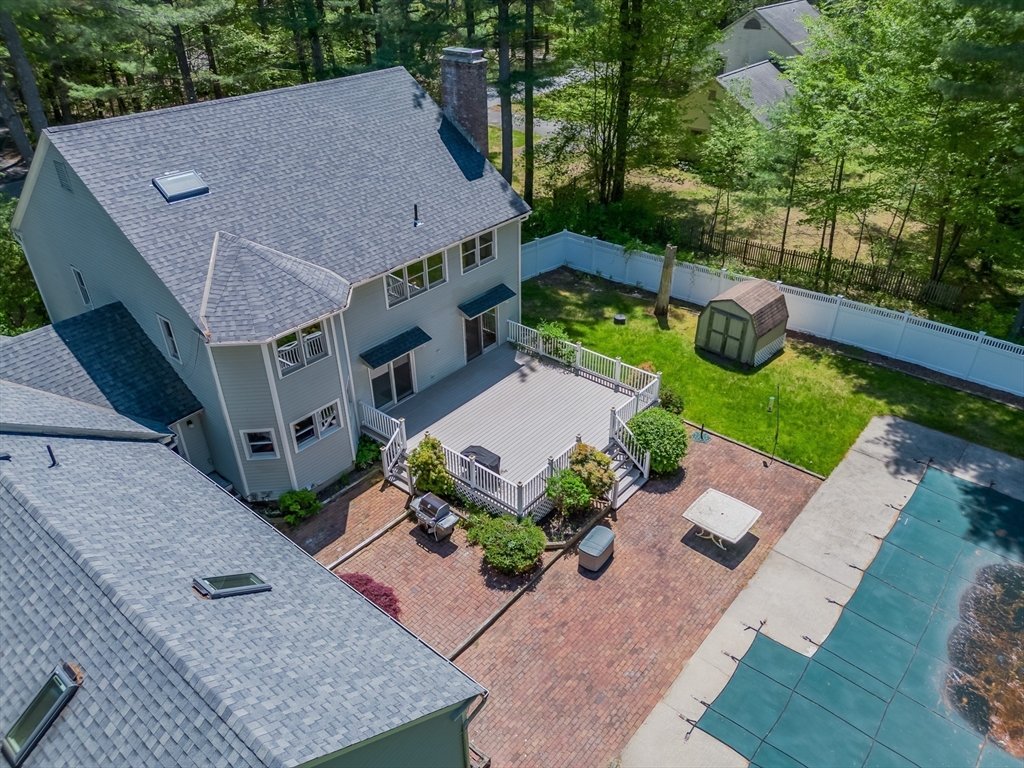 63 Larkspur Drive Amherst, MA 01002 - Photo 35 of 42 an aerial view of a house with a yard