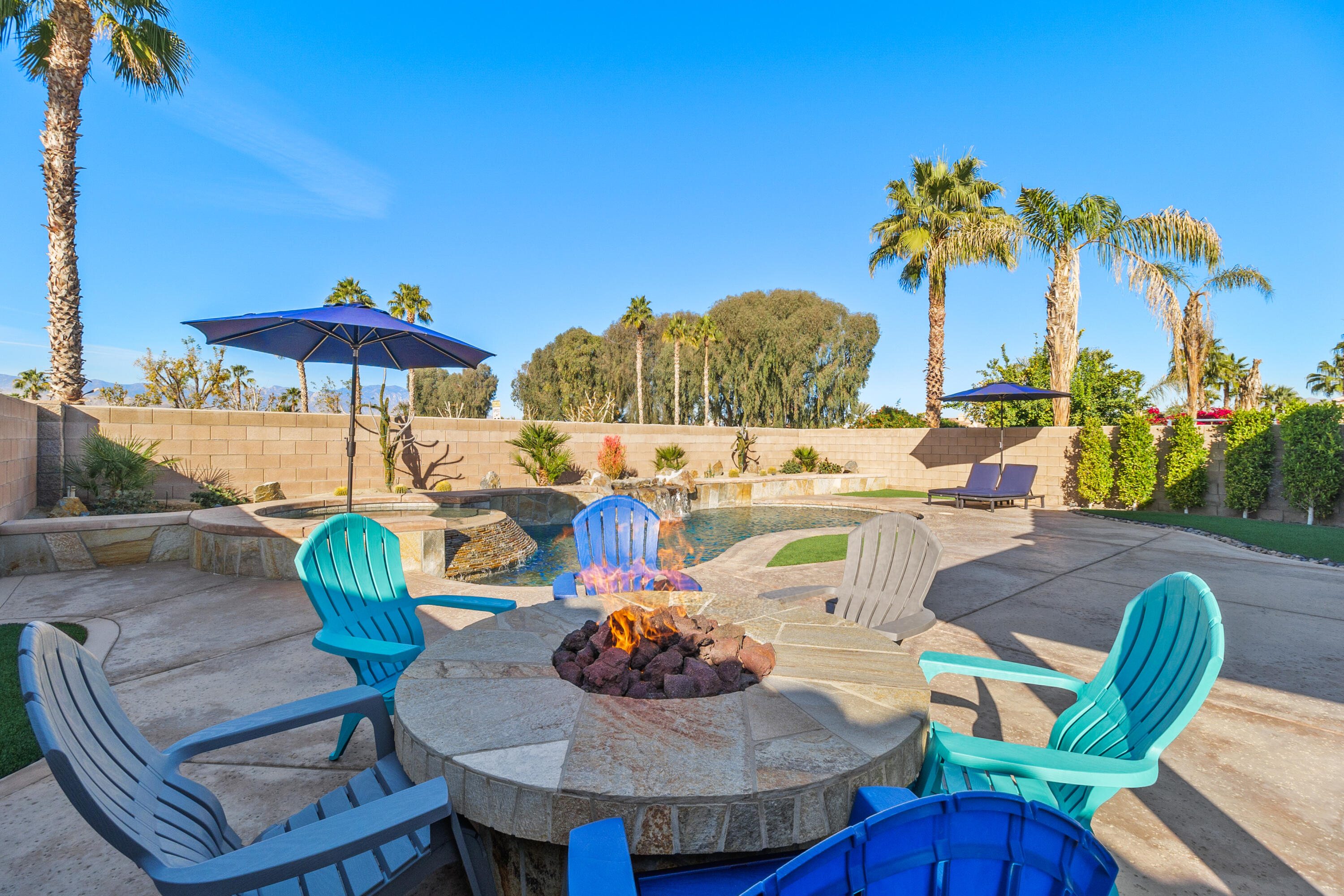 45703 Crosswater Street Indio, CA 92201 - Photo 27 of 41 45703 Crosswater - Firepit Pool and Spa