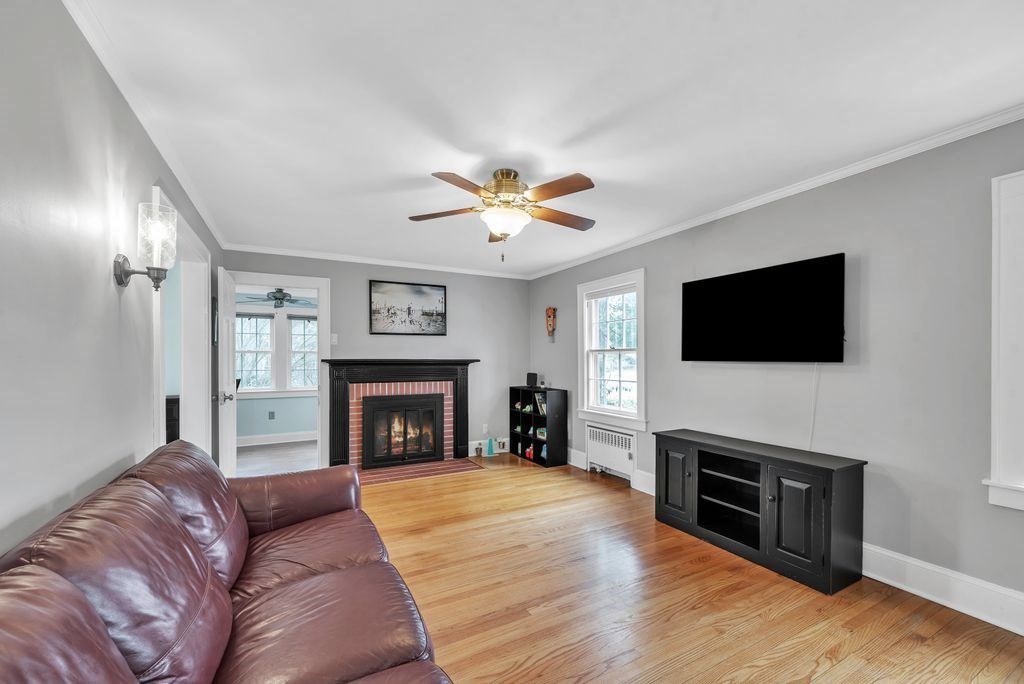 106 Granville Road Westfield, MA 01085 - Photo 12 of 42 a living room with furniture fireplace and flat screen tv