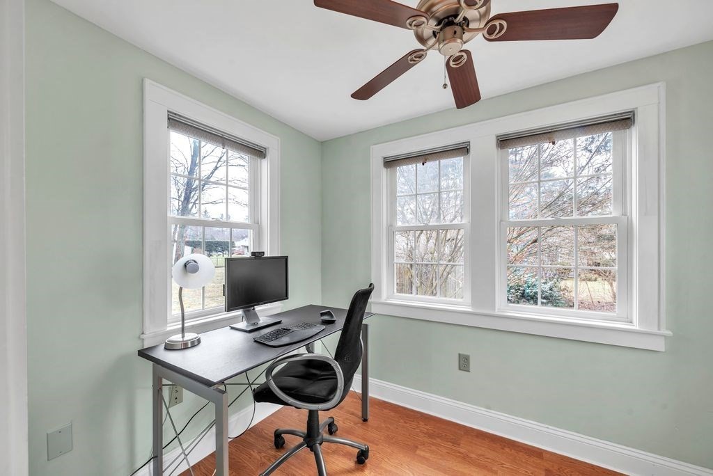 106 Granville Road Westfield, MA 01085 - Photo 15 of 42 a view of a workspace with furniture and a window