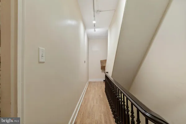 a view of a livingroom with furniture and storage