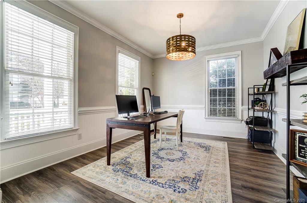3284 Richard's Crossing Fort Mill, SC 29708 - Photo 19 of 43 a view of a workspace with wooden floor and a window
