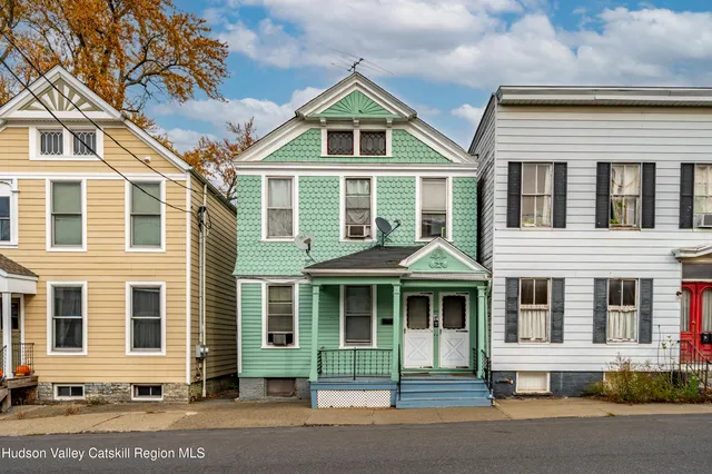 a front view of a house