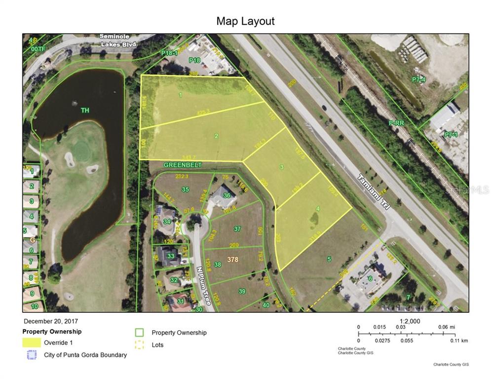 Awesome 4 lot parcel located between Seminole lakes and La Fiorentina restaurant