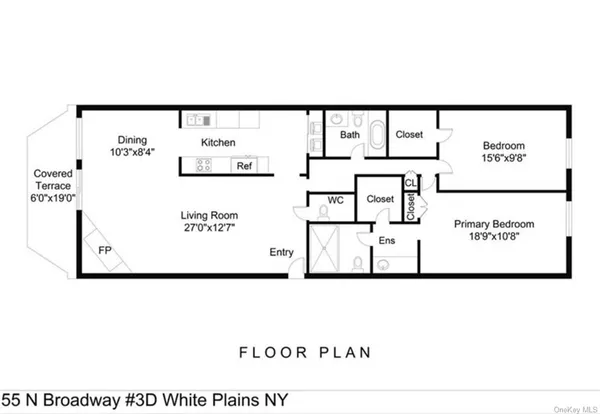 $3,500 | 55 South Broadway, Unit 3D, White Plains, NY 10601