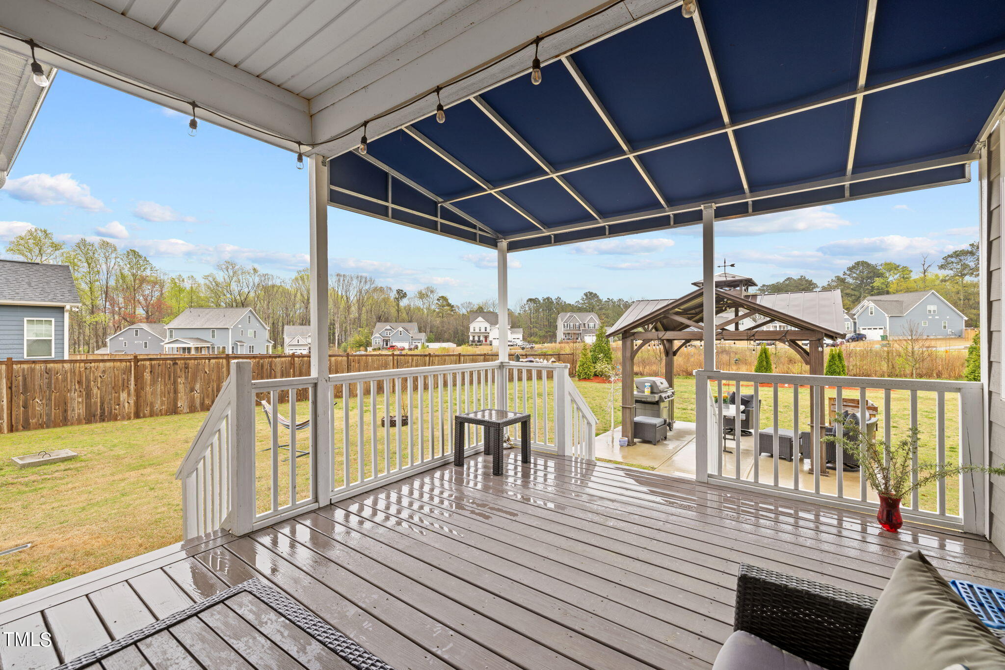 901 Peterson Ridge Road Fuquay-Varina, NC 27526 - Photo 19 of 23 a view of a balcony with wooden floor
