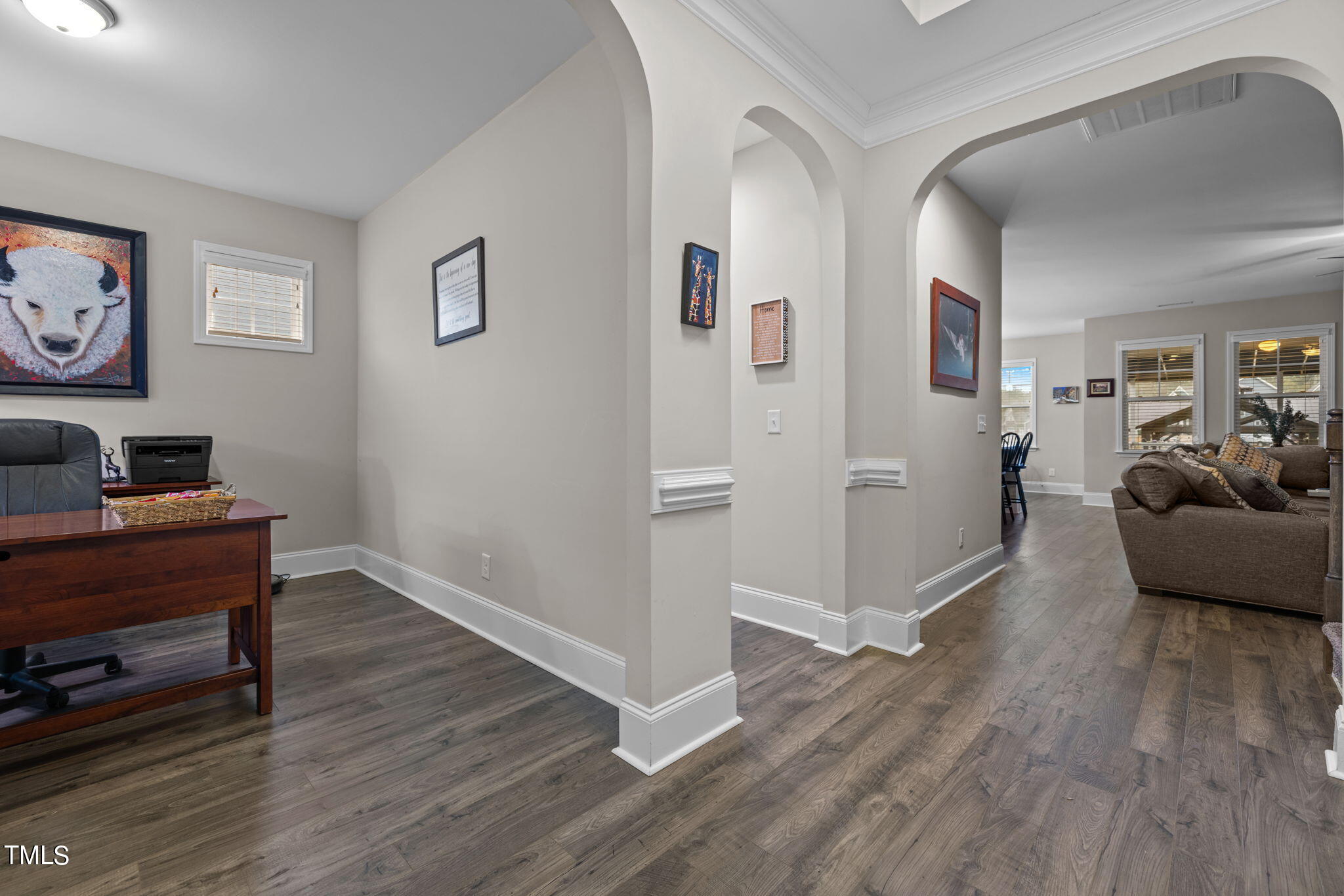 901 Peterson Ridge Road Fuquay-Varina, NC 27526 - Photo 4 of 23 a living room with furniture and a wooden floor