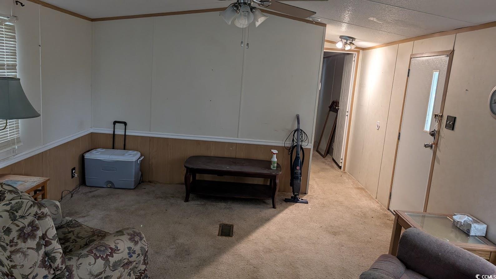 4470 Bethel Road Aynor, SC 29511 - Photo 4 of 22 Living room featuring carpet flooring, a ceiling f