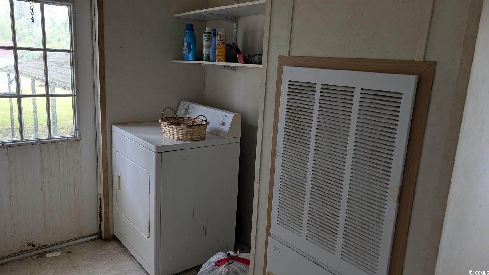 4470 Bethel Road Aynor, SC 29511 - Photo 8 of 22 Laundry room with washer / dryer and a heating uni