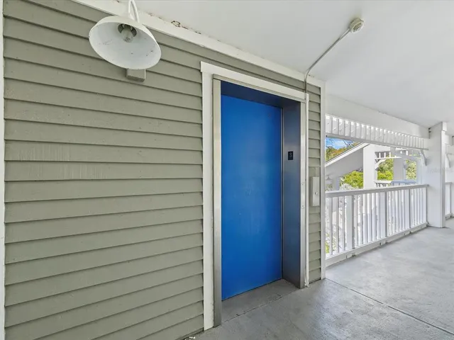 a view of entryway door