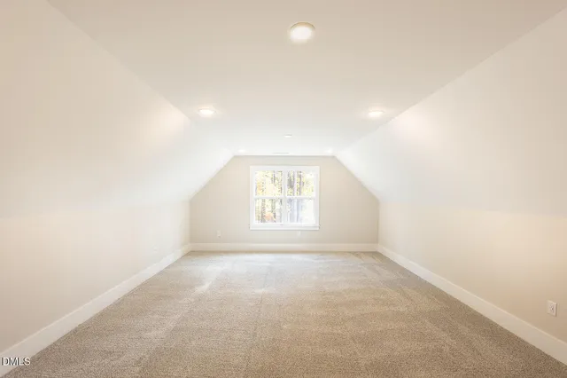 a view of a room with a window