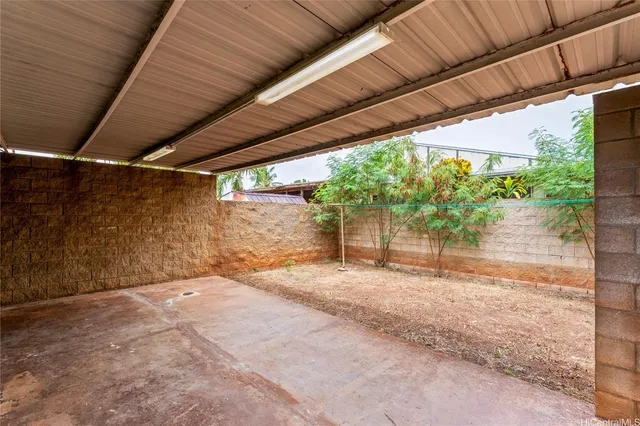 a view of a backyard of a house