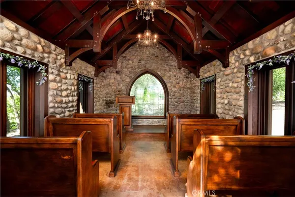 a view of lake with mountain